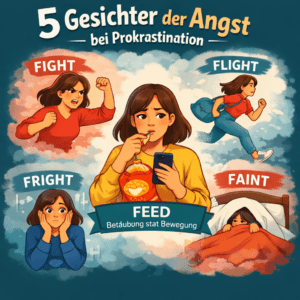 Die 5 Gesichter der Angst bei Prokrastination